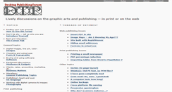 Desktop Screenshot of desktoppublishingforum.com