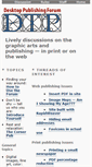 Mobile Screenshot of desktoppublishingforum.com