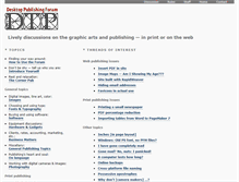Tablet Screenshot of desktoppublishingforum.com